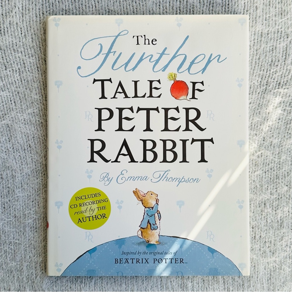 NEW The Further Tale Of Peter Rabbit Emma Thompson Hardcover Book + CD